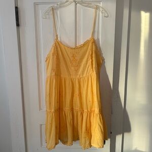urban outfitters yellow mini dress